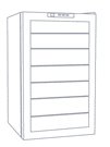Винный шкаф Cavanova CV028 NS