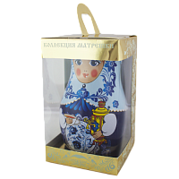 Шкатулка подарочная МАТРЁШКА Синяя, 70 г