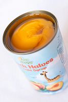 Персики в сиропе (половинки) FRUYAMMY жестяная банка 820 гр.