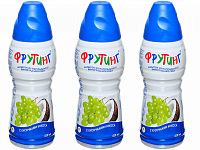 Напиток сокосодержащий Fruiting на основе виноградного сока с кусочками кокоса 430 мл набор 3 штуки