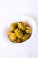 Оливки натуральные зеленые фаршированные перцем Халапеньо Супер Колоссал KORVEL стеклянная банка 290