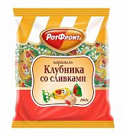 Карамель Рот Фронт Клубника со сливками 250 гр