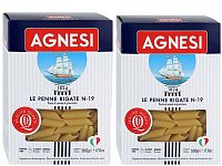 Макаронные изделия Agnesi №19 перо рифленое 500 гр набор 2 пачки