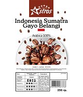 Кофе в зернах Astros Indonesia Sumatra Gayo Belangi 100% арабика 250 гр