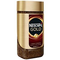 Кофе растворимый сублимированный c добавлением молотого Nescafe Gold 190г