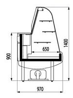 Кондитерская витрина Cryspi Octava К 1500