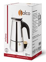 Кофеварка гейзерная ITALCO MILANO на 4 порции 160 мл