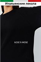 Костюм спортивный черный утепленный Rose&Mose RM107 оверсайз M (р 44-46)