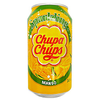 Газированный безалкогольный напиток Chupa Chups со вкусом манго, 345 мл