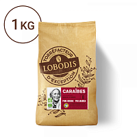 Кофе в зернах LOBODIS CARAIBIES KALINDA натуральный жареный 1 кг