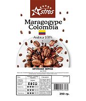 Кофе в зернах Astros Maragogype Colombia 100% арабика 250 гр