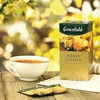 Чай в пакетиках Greenfield Honey Linden чёрный с добавками 100х1.5 г арт. 1140-10