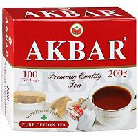 Чай Akbar цейлонский черный 100 пак.*2 г (12)