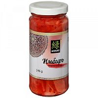 Имбирь маринованный Midori розовый в банке 246 гр